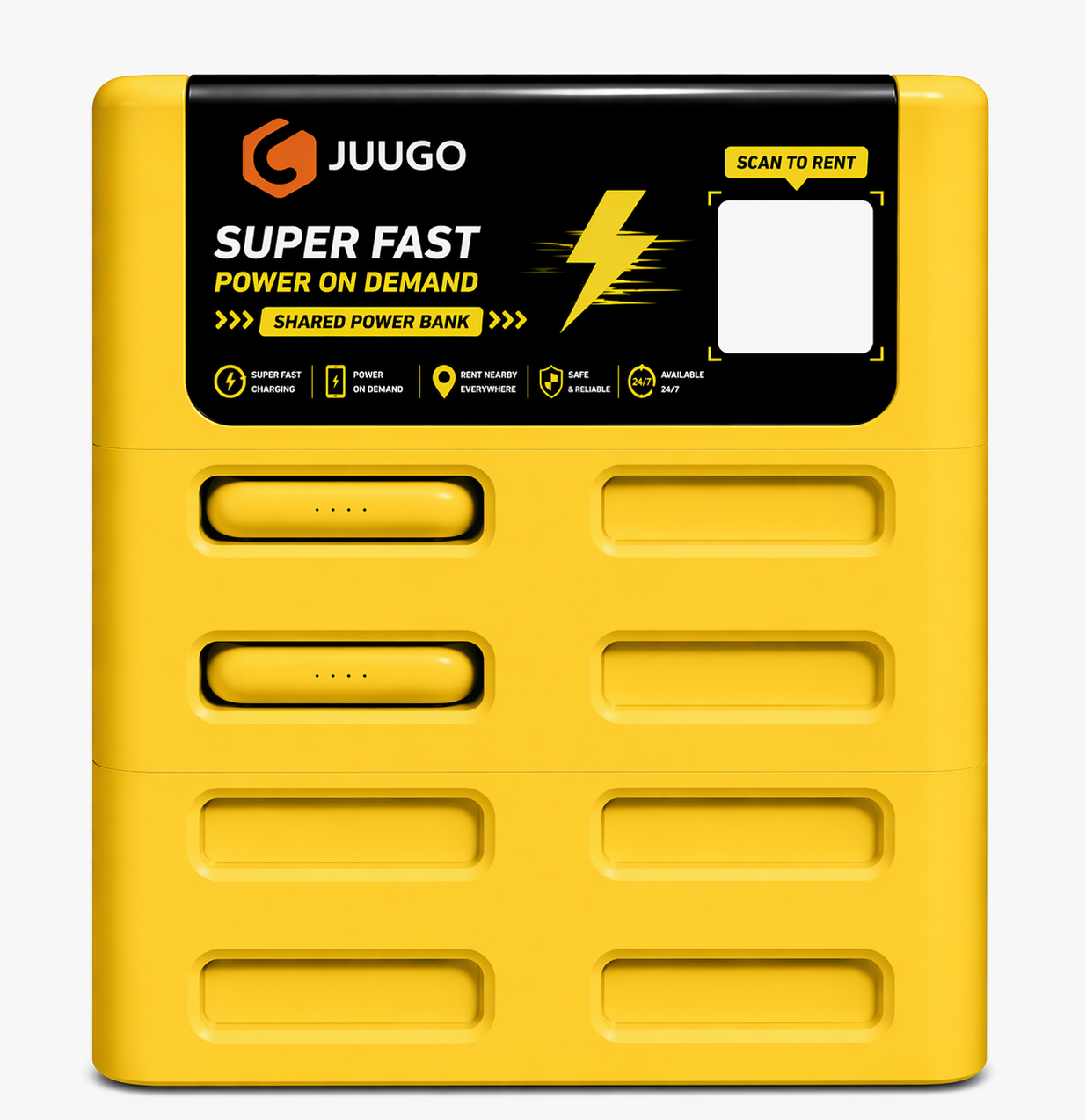 8-Port Desktop Yellow