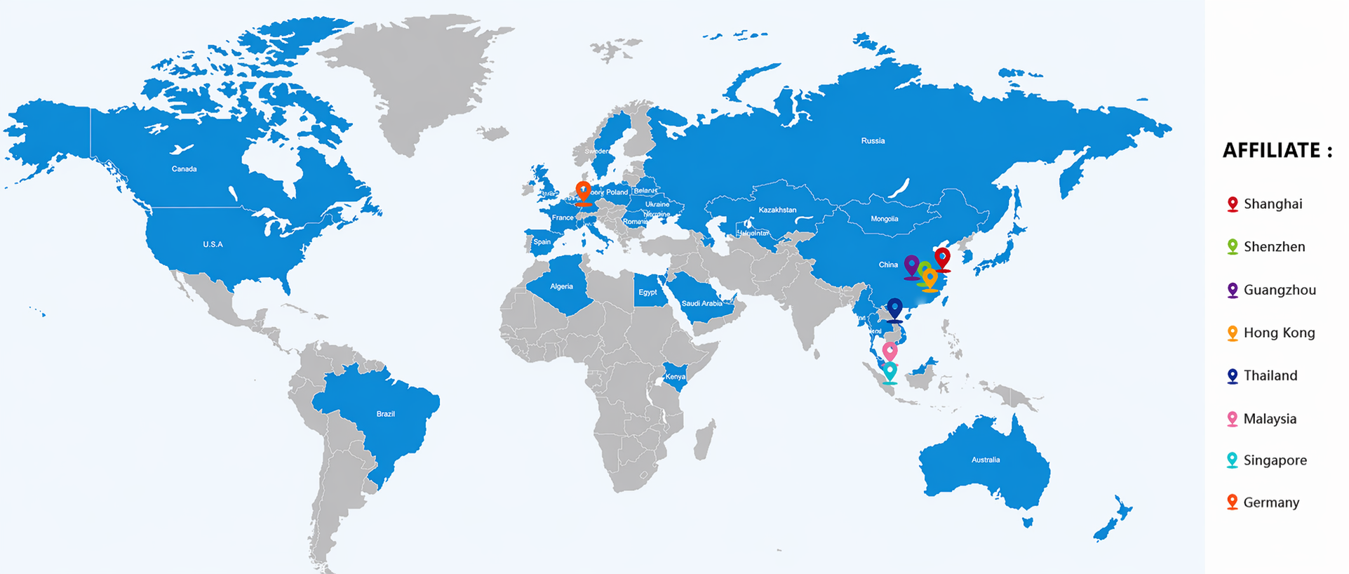 Global Operations Map