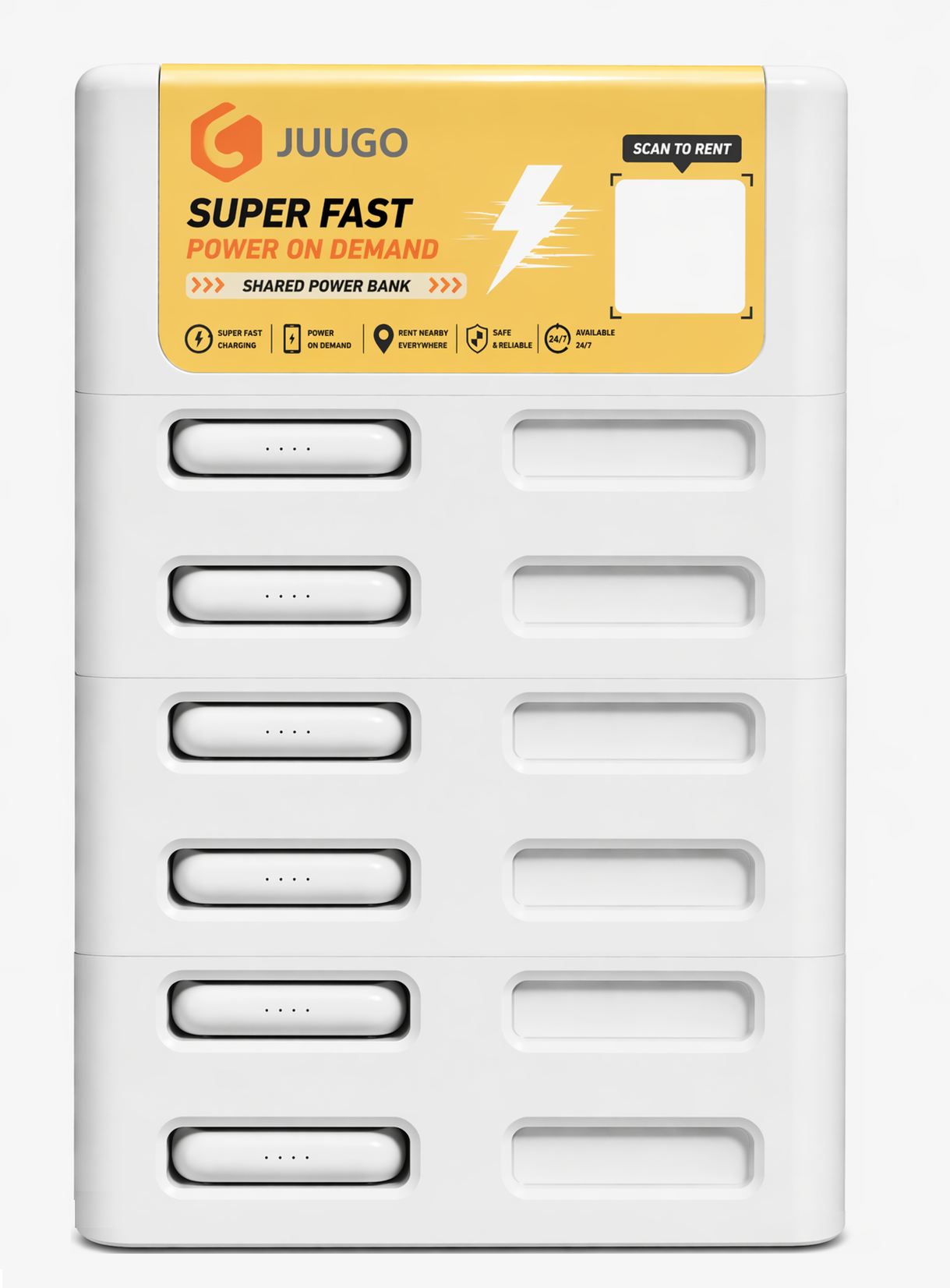 8-Port Desktop Yellow